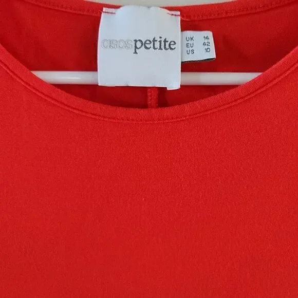 asos Petite Red Casual Midi Dress - Picture 8 of 15